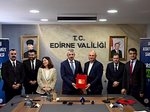 Edirne'de Uzunköprü Atatürk OSB için ilk imzalar atıldı